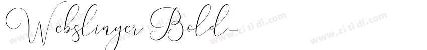 Webslinger Bold字体转换